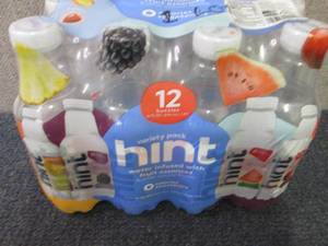 lot 552 image: 12- 16 oz Hint Variety Pack...