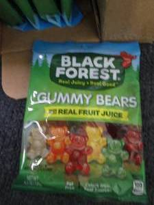 lot 602 image: 12- 4.5 oz Black Forest Gummy Bears...