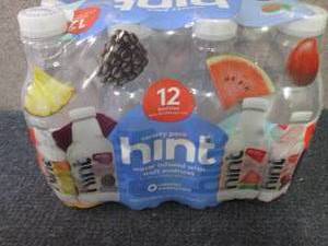 lot 606 image: 12- 16 oz Hint Variety Pack...