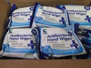 lot 659 image: 24- 20 ct Pks Antibacterial Hand Wi...