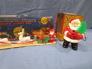 Vintage Santa, Clipper & Sleigh