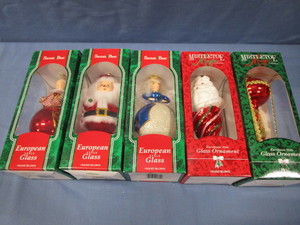European Style Blown Glass Ornaments