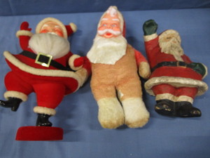 Vintage Bachman Santa, Stuffed & Paper Mache