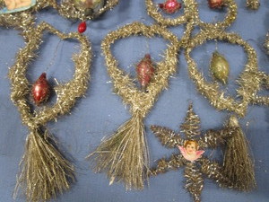 Antique Tinsel Ornaments