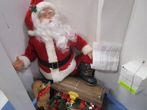 Animated Laughing Santa