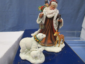 Santa Figure with Polar Bears