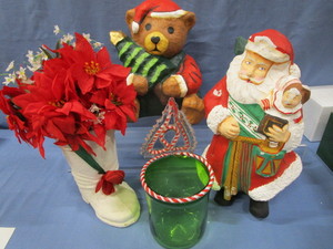Vintage Paper Mache Boot, Candy Cane Holder