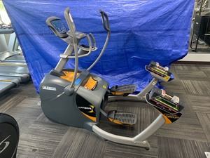 lot 22 image: Octane fitness Lateral Elliptical and (2) PowerBlock U-32 Adjustable Dumbbells