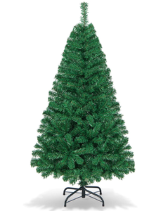 lot 285 image: Goplus 5ft Artificial Christmas Tree Xmas Pine Tree with Solid Metal Legs Perfect for Indoor and Outdoor Holiday Decoration
