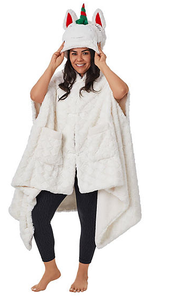 lot 131 image: LOT OF 12 Members Mark-Cozy Critter Wrap Unicorn
