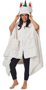 lot 135 image: LOT OF 12 Members Mark-Cozy Critter Wrap Unicorn
