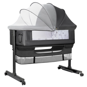 lot 159 image: Yadaqe Baby Bassinet, Baby Basinet Bedside Sleeper, Easy to Fold Portable Crib Side Bassinet