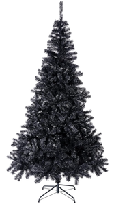 lot 207 image: Sunnyglade Christmas Black Artificial Christmas Tree