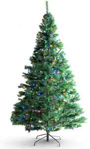 lot 222 image: VEVOR Christmas Tree, Prelit Artificial Xmas Tree