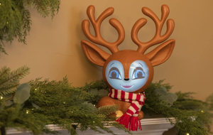 lot 246 image: Fawny Talking Animated Reindeer with Built in Projector & Speaker Plugn Play
