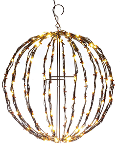 lot 254 image: OutdoorIndoor LED Christmas Light Ball Durable, Waterproof