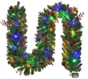 lot 267 image: Hoyechi Christmas Garland with Lights