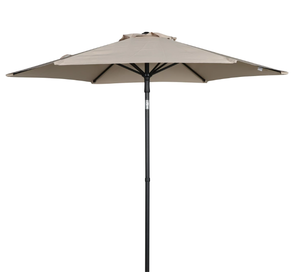 lot 277 image: Mainstays Push-Up Round Market Umbrella Tan