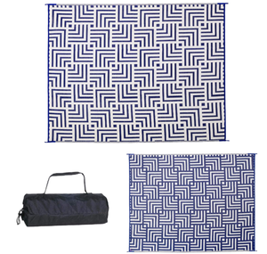 lot 511 image: Stylish Camping 278103 Reversible Mat, Plastic Straw Rug
