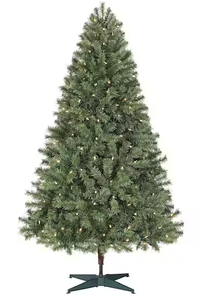 lot 539 image: Home Accents Holiday Festive Pine Pre-Lit Artificial Christmas Tree with 250 Color Changing LED Lights