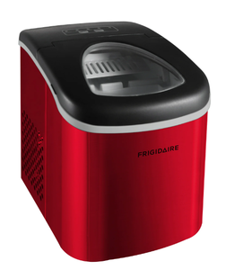 lot 563 image: Frigidaire, 26 Lbs. Ice Maker, Red Stainless Steel, EFIC130