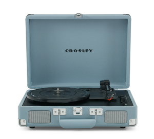 lot 565 image: Crosley Cruiser Premier Vinyl Record Player with Speakers and Wireless Bluetooth - Tourmaline