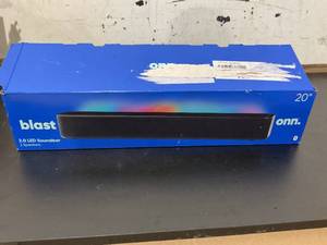 lot 316 image: Blast Onn. 2.0 LED Soundbar with 2 Speakers