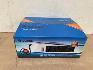 lot 201 image: Donner Stereo Receiver 4 Channel 1000W Peak Power Home Theater Amp Amplifier USB SD, For Outdoor Speakers Karaoke