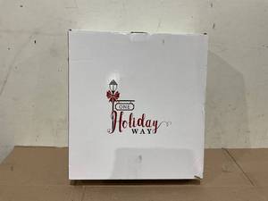 lot 247 image: Lighted Wooden Advent Calendar Winter Wonderland
