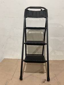 lot 287 image: Three Step Stool, Measures 42 x 16, Black