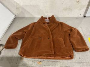 lot 109 image: Gap Womens Sherpa Jacket Coat Argan Oil Brown