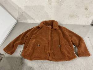 lot 111 image: Gap Womens Sherpa Jacket Coat Argan Oil Brown