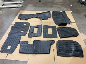 lot 125 image: CARESA Cargo Liner Floor Mats 2nd 3rd Seat Back Covers Row for Dodge Durango 2016-2024 Accessories