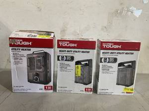lot 147 image: LOT OF 3 Hyper Tough Utility Heaters