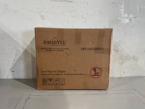 lot 178 image: DMIDYLL High Glossy LED Nightstand, White Night Stand with Charging Station and LED Lights