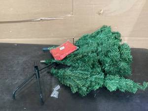 lot 505 image: Goplus Artificial Christmas Tree Xmas Pine Tree with Solid Metal Legs