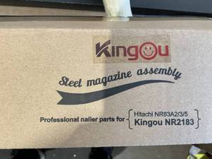lot 382 image: 3PCS KingOu NR2183 Steel Magazine For Hitachi NR83A2A3A5 21 Degree Framing Nailer
