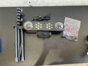 lot 395 image: DJ Lights with Stand, Telbum Party Bar Light Set, Mobile Stage Lighting System