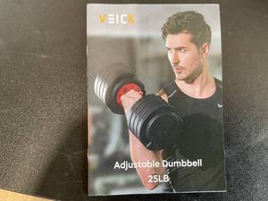 lot 444 image: VEICK Adjustable Dumbbell Set 25 lb Dumbbell for Men and Women