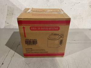 lot 189 image: AGLUCKY Ice Makers Countertop with Handle,26.5Lbs24H,9 Cubes in 6 Mins