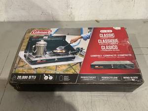 lot 195 image: Coleman Brand, Matchlight 10,000 BTU 2-Burner Propane Stove