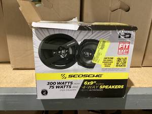 lot 601 image: 2PCS Scosche Hd4004 Car Speakers 120w Performance