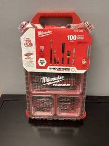 lot 86 image: 100PCS Milwaukee Milwaukee Shockwave Impact Driver Bit Set Packout