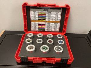 lot 87 image: Milwaukee 10 AWG - 750 MCM THHNXHHW Aluminum Cable Strippers Bushing Kit