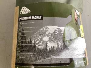 lot 464 image: Rainer Mens Long Sleeve Waterproof Breathable Premium Rain Jacket in Sage