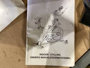 lot 469 image: Pooboo Exercise Bike, Adjustable MagneticBrake Pad Resistance Silent Belt Drive