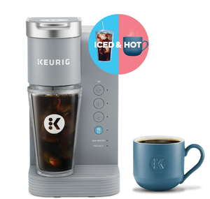 lot 405 image: Keurig K-Iced Essentials Gray Iced and Hot Single-Serve K-Cup Pod Coffee Maker