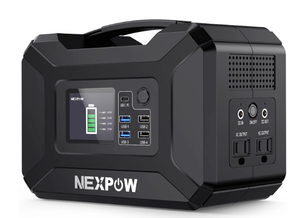lot 428 image: NEXPOW Portable Power Station 300W, 296Wh 80000mAh Outdoor Solar Generator for Outdoor Camping