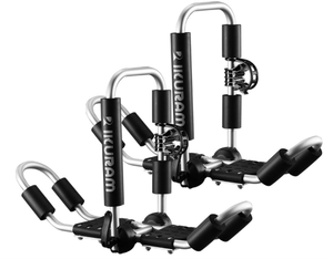 lot 184 image: 2PCS Ikuram KayakSurfSki Roof Carrier Rack of J-Style Folding Universal Field & Stream 4-in-1 Multifunction for Canoe