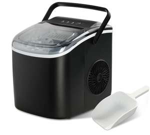 lot 188 image: Simple Deluxe Ice Maker Machine for Countertop, 9 Ice Cubes Ready in 6 Mins